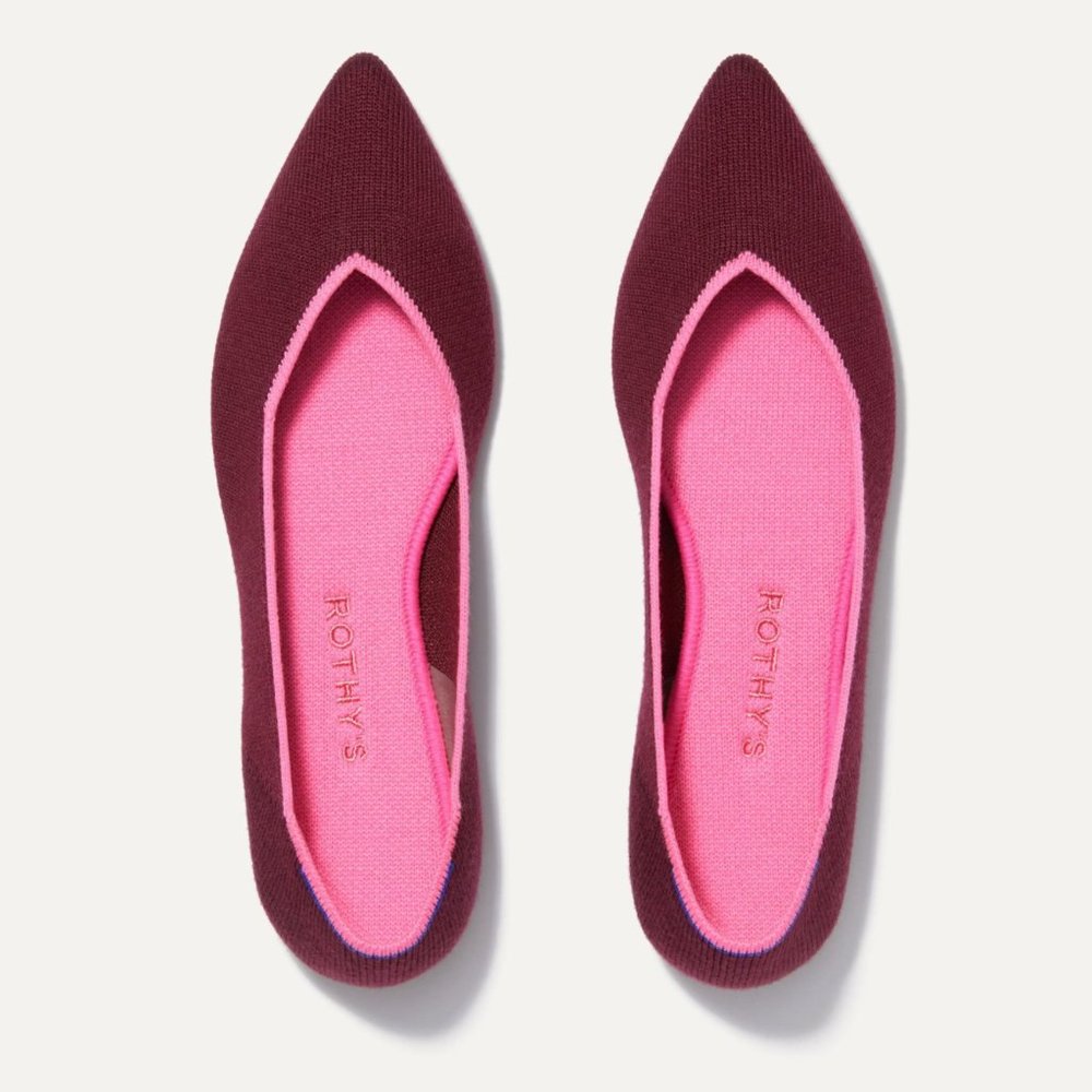 Rothy's The Point Color Currant Size 9 BRAND NEW